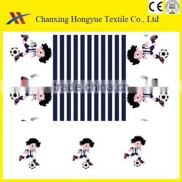 Child bed sets fabric 288F polyester microfiber peach skined printed fabric from changxing manufacturer