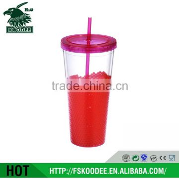 reusable plastic straw cup with reasonable price and high quality