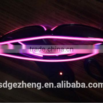 Manufacturer of funky party el wire flamed sunglasses for party with factory price for European market