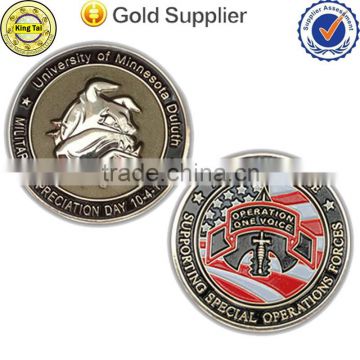 souvenir cheap metal military antique customized old brass challenge coin