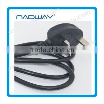 High quality AC power cable 3 pin UK plug power cord