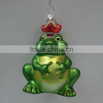 Hanging glass ornaments - Frog decoration