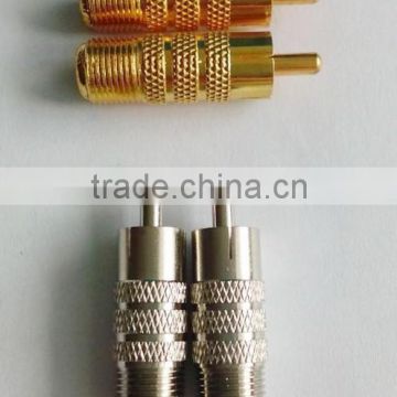 F FEMALE TO RCA MALE CONNECTOR