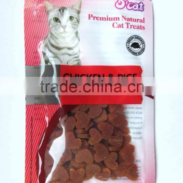 MJC45 salmon in heart shape cat treats and food