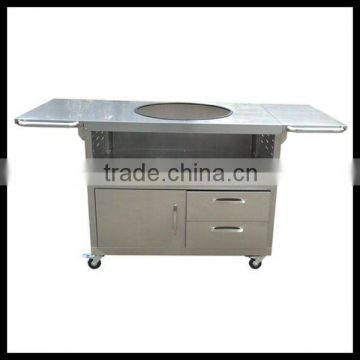 BBQ outdoor stainless steel movable table cart
