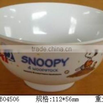 Melamine nice design printing personalized plastic bowl