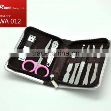 9 pcs Portable Manicure Set with Zipper Case