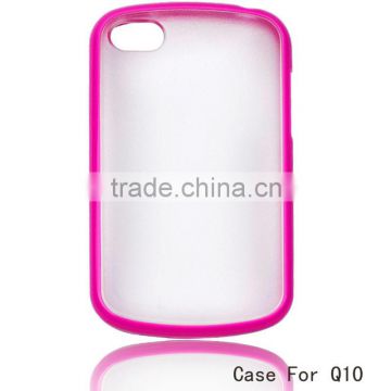custom logo plastic mobile phone hard case for blackberry Q10