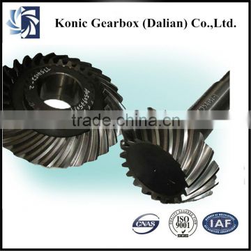 Professional high quality OEM forging transmission helical bevel gear for steel material of China manufacturer