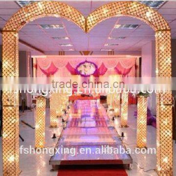 wedding metal stage decoration / gold pillar for events / cerebration / ceremony