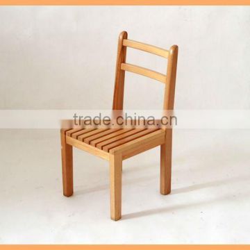 wooden square chair without armrest