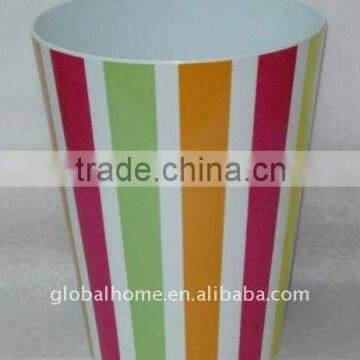 Melamine strip design cup