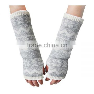 winter custom fashion ladies long wool gloves