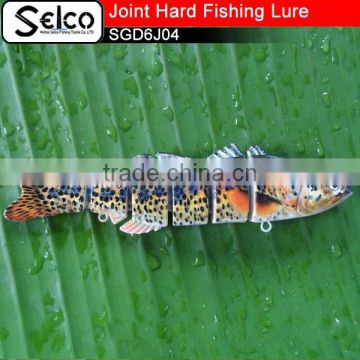 SGD6J04 Six-section Bass Joint plastic lure 6"