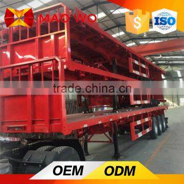 Sheet metal container flatbed semi trailer for sale