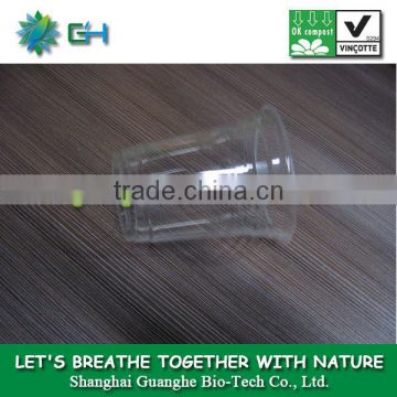 transparent cup plastik 100% biodegradable PLA