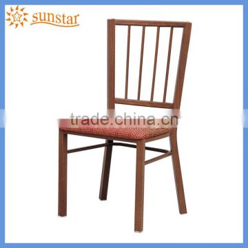 Indoor Wooden look like Steel Dining chair L82014