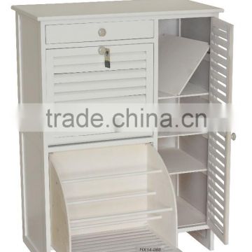 Modern High Quality White MDF Shoes Cabinet