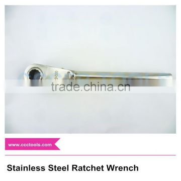 Non-magnetic Stainless Steel Ratchet Handle Wrench,SS Ratchet Spanner,304 Stainless Steel Spanner