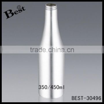 china suppliers 350ml 450ml high quality aluminum beer bottle cost price silver aluminum bottle wholesale