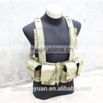 custom green camouflage military tactical chest vests