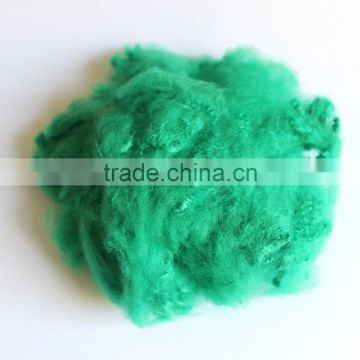 Hot sell 3D dope dyed colorful recycled polyester staple fibre