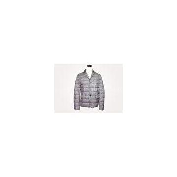 Men Collared Packable Lightweight Down Jacket with Contrast-Colored Patch