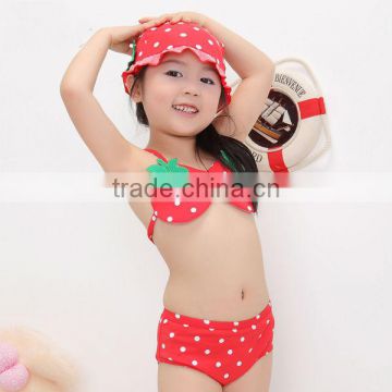 Sexy strawberry Bikini Swimwear for Children
