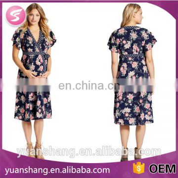 Short sleeve maternity clothing dropship maternity maxi dress