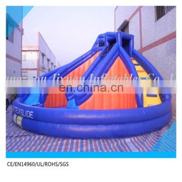 cheap inflatable small pool water slide