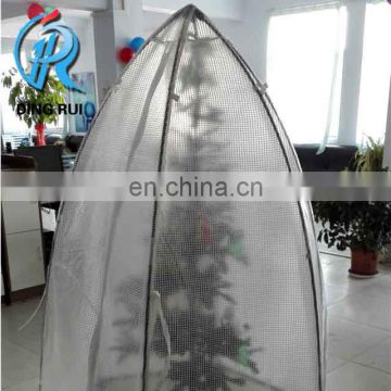 waterproofing greenhouse mesh tarpaulin, covering HDPE fabric, used clear transparent greenhouse lone