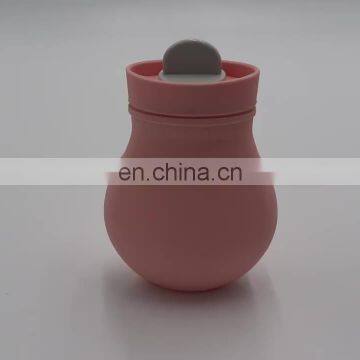 Mini water injection silicone hot water bottle and hand warmer with explosion-proof function for warm palace and carry