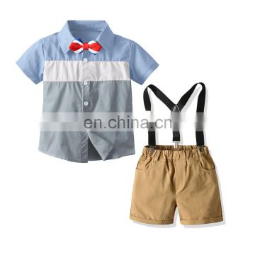 2020 Summer Children Kids Boys Clothing Set Short Sleeve Shirt+ Shorts Casual Outfit