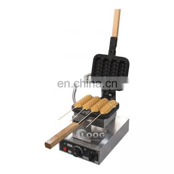 Newest Professional Commercial 4 Pcs Hot Dog Corn Waffle Machine Lolly Waffle On a Stick Maker For Sale