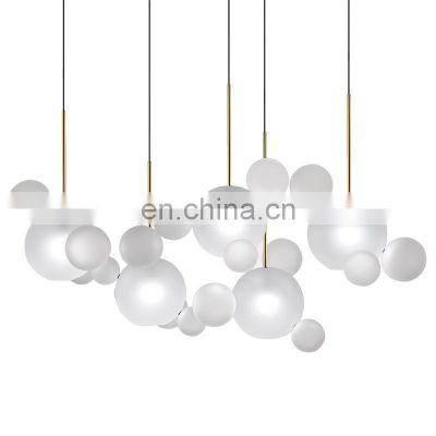 Modern New Bubble Chandelier LED Glass Hanging Lights Kitchen Home Decor Pendant Light