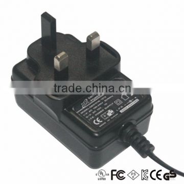 UL/CUL/CE/FCC approval ac dc power adapter 3 pin connector 5v 2a