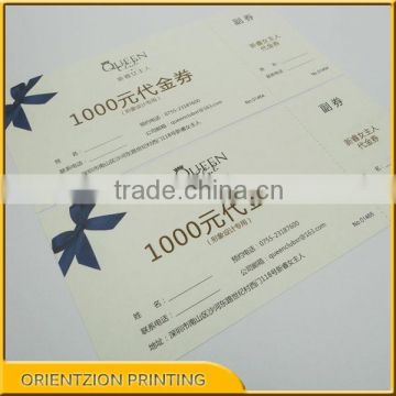 Quality Custom Vouchers, Custom Lottery Ticket, China Paper Printing Factory