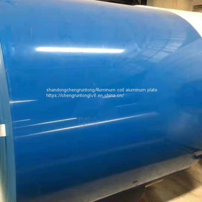 Color coated aluminum roll Marine blue ice gray commonly used alloy aluminum sheet pressed tile embossing anti-corrosion insulation metal roof