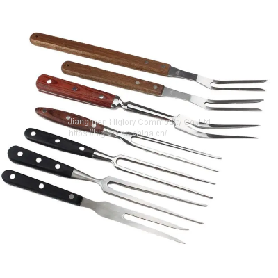 Meat Fork Kitchen Roast Grilling Barbecue Dinner Parties Cooking Chef Pro Stainless Steel Pasta Carving Roasting Forks