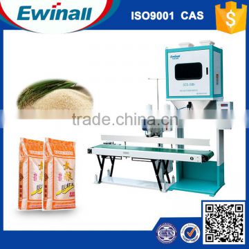 5-50KG rice bag packing machine with conveyor and sewing machine