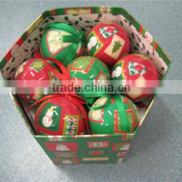 Foam Christmas ball with printed logo-EPS material