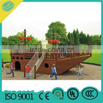 wooden children slide,wooden combined playground equipment MBL15-8501