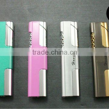 Metal Gas-refillable Windproof Electric lighter for Cigarette