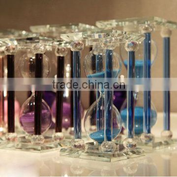 Various colors crystal hourglass