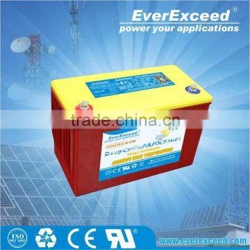 15-20 years life span EverExceed deep cycle MAX range VRLA battery
