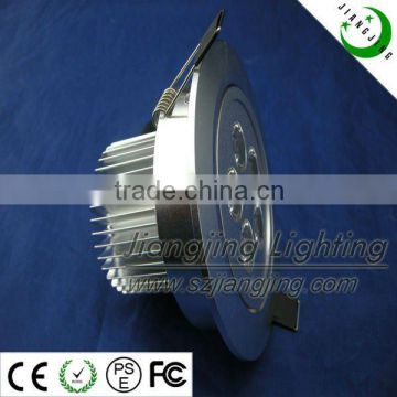 7W recessed led down light for home decoration