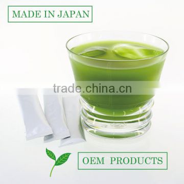 Refreshing taste aojiru green slimming drink with uji matcha , OEM available