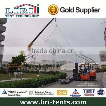 curve tension structure tent curved marquee