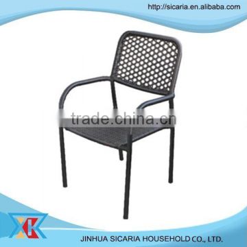 new disign stainless steel rattan chair for garden