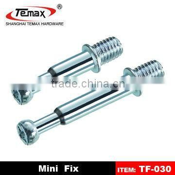 TF-030 Steel Zinc alloy Cabinet Furniture Screws And Bolts